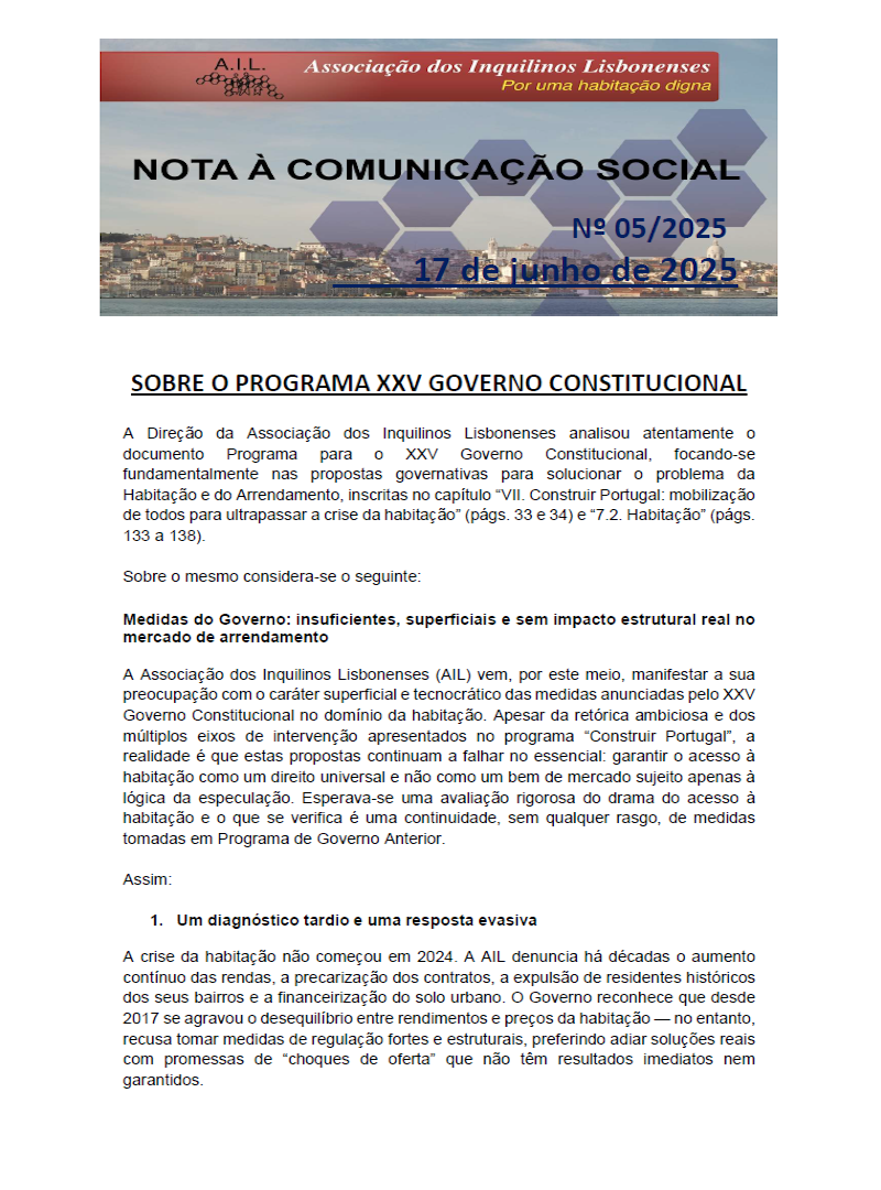 Sobre o Programa XXV Governo Constitucional